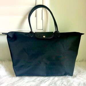 Longchamp Le Pliage Neo L Black Shoulder Tote Bag
